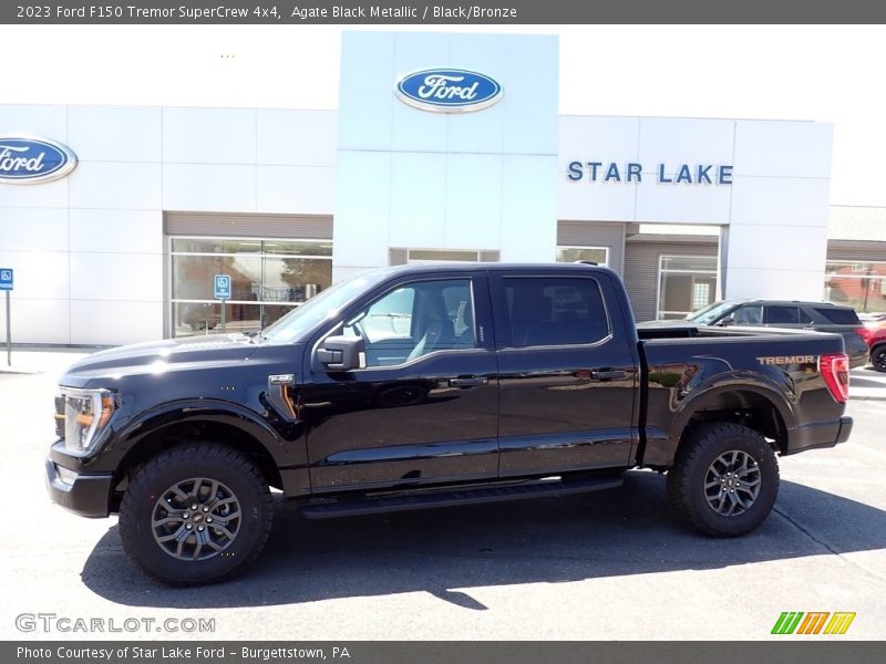 Agate Black Metallic / Black/Bronze 2023 Ford F150 Tremor SuperCrew 4x4