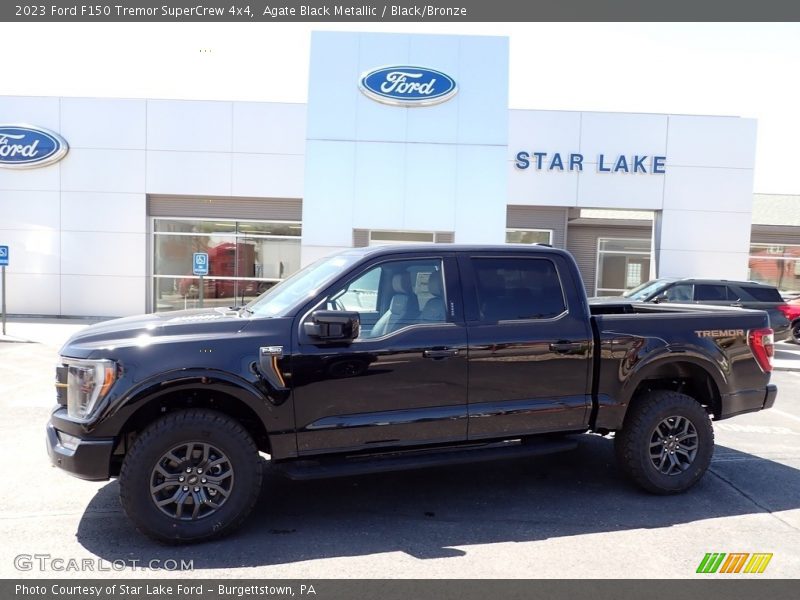 Agate Black Metallic / Black/Bronze 2023 Ford F150 Tremor SuperCrew 4x4