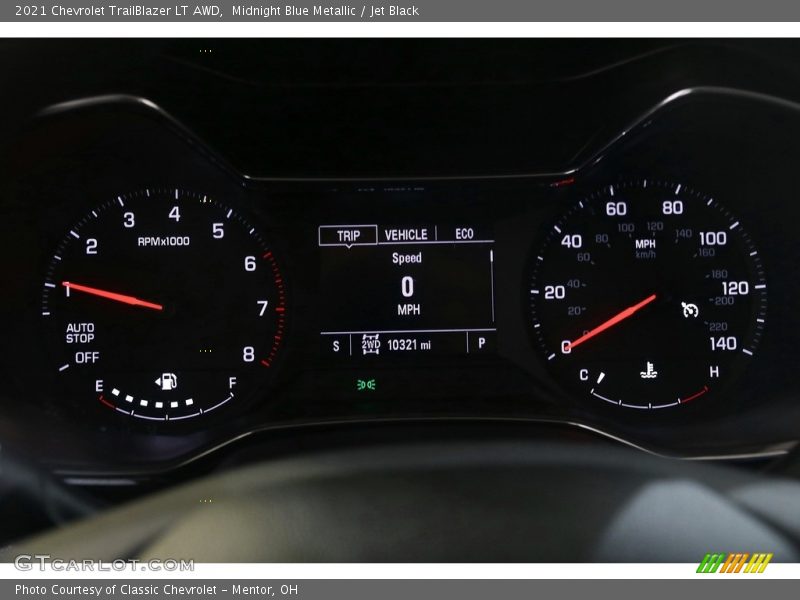 Midnight Blue Metallic / Jet Black 2021 Chevrolet TrailBlazer LT AWD