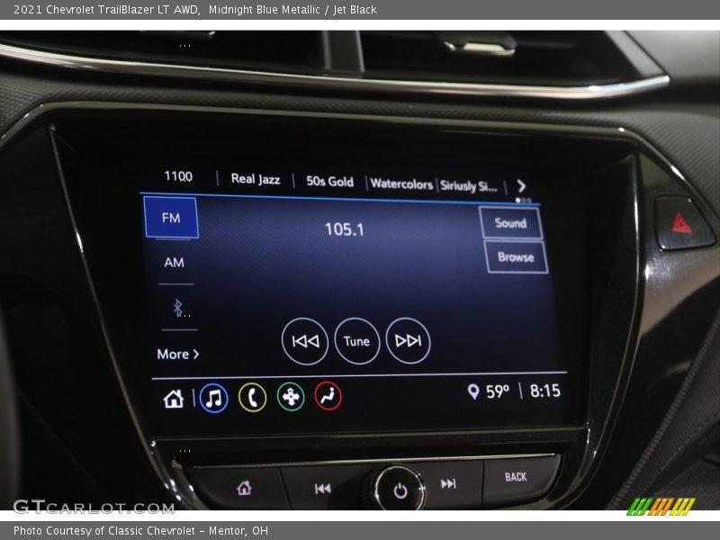 Midnight Blue Metallic / Jet Black 2021 Chevrolet TrailBlazer LT AWD