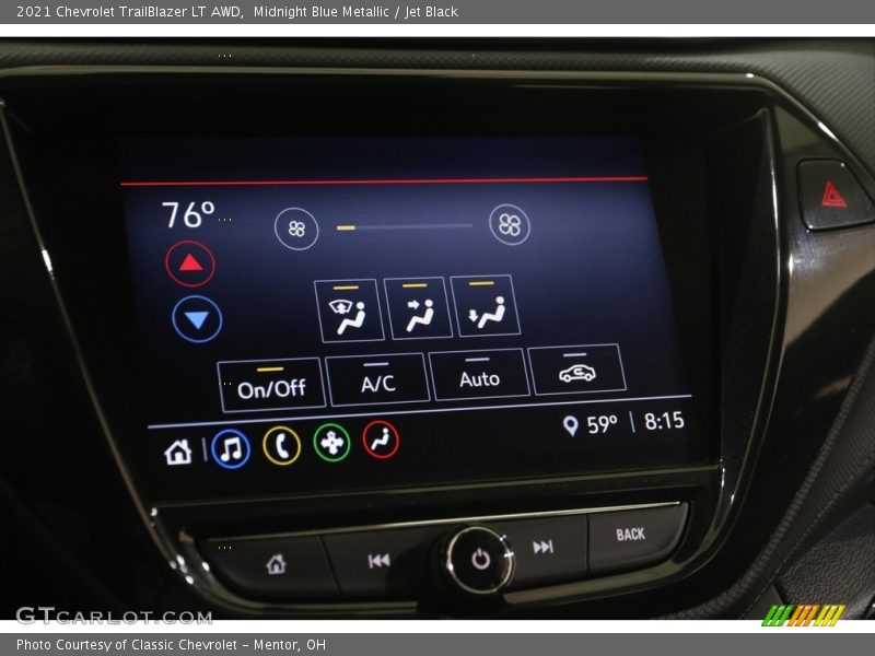 Midnight Blue Metallic / Jet Black 2021 Chevrolet TrailBlazer LT AWD