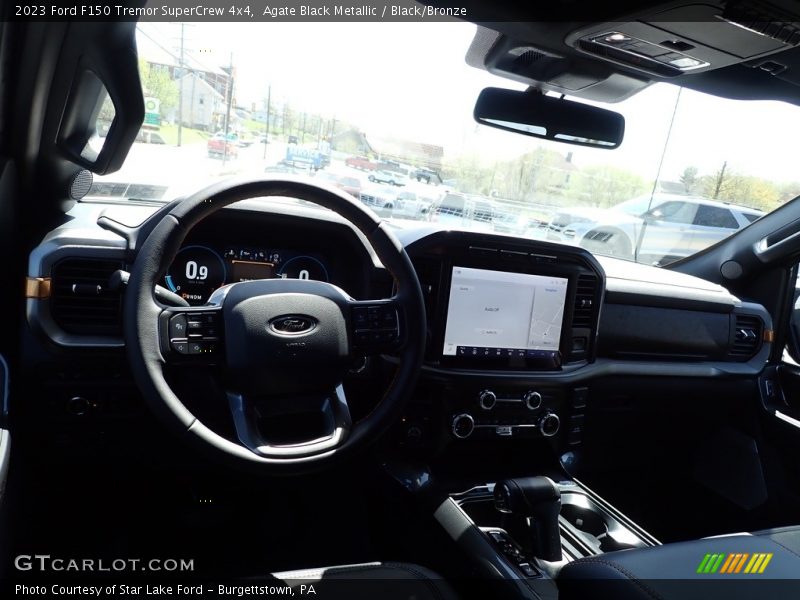 Agate Black Metallic / Black/Bronze 2023 Ford F150 Tremor SuperCrew 4x4