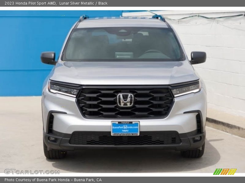 Lunar Silver Metallic / Black 2023 Honda Pilot Sport AWD