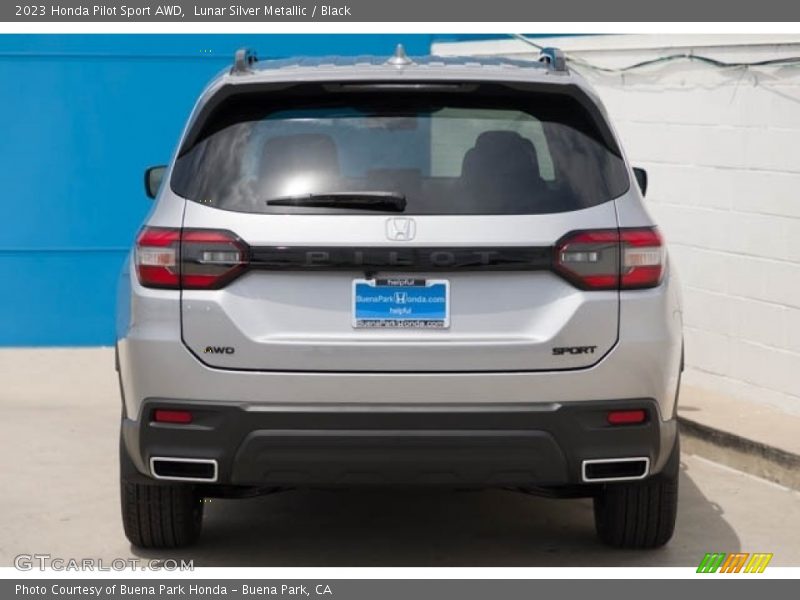 Lunar Silver Metallic / Black 2023 Honda Pilot Sport AWD