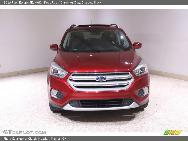 Ruby Red / Chromite Gray/Charcoal Black 2019 Ford Escape SEL 4WD