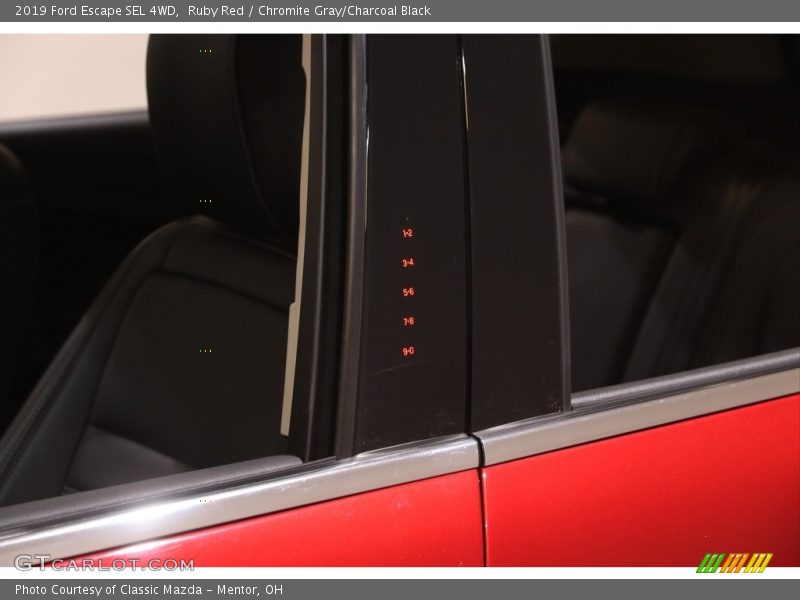 Ruby Red / Chromite Gray/Charcoal Black 2019 Ford Escape SEL 4WD