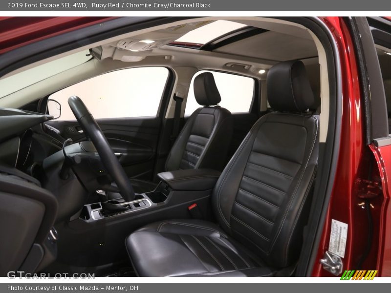 Ruby Red / Chromite Gray/Charcoal Black 2019 Ford Escape SEL 4WD