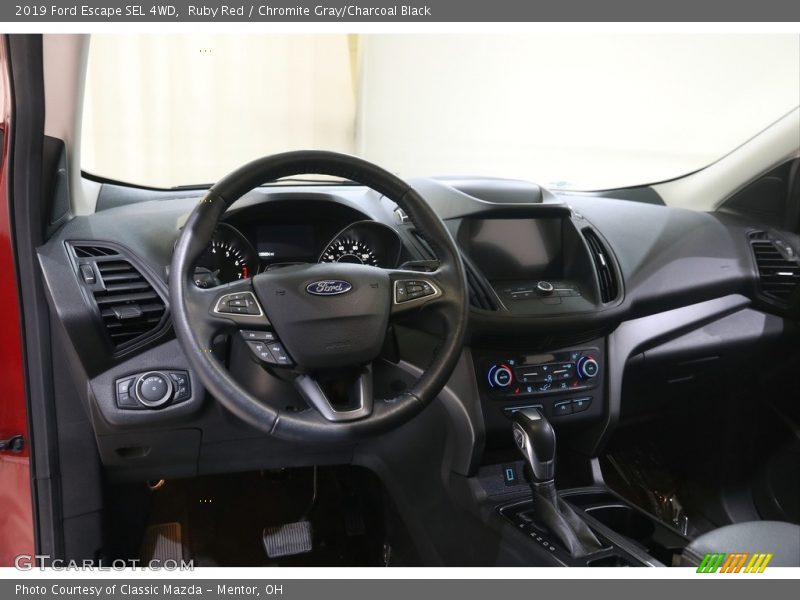 Ruby Red / Chromite Gray/Charcoal Black 2019 Ford Escape SEL 4WD