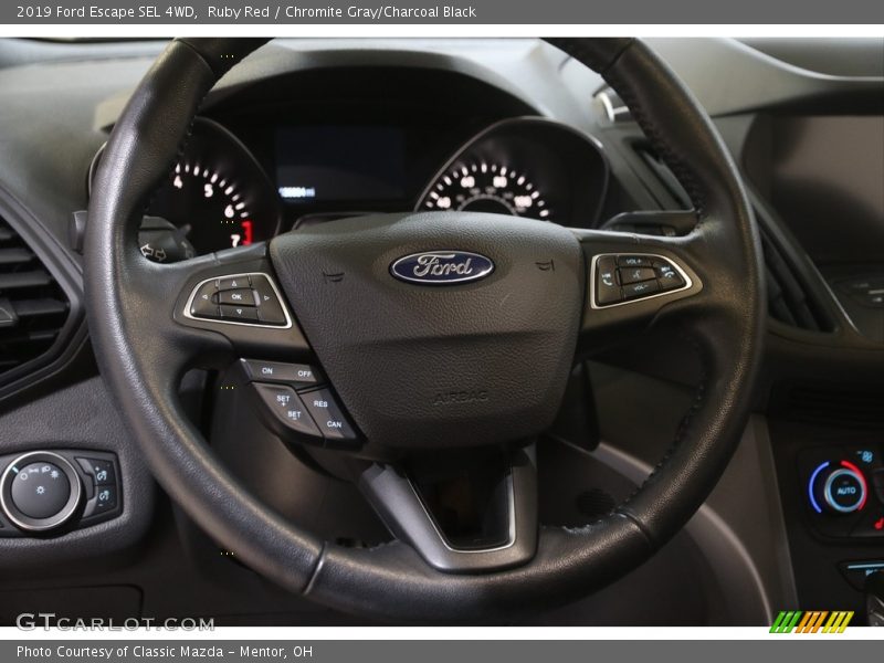 Ruby Red / Chromite Gray/Charcoal Black 2019 Ford Escape SEL 4WD