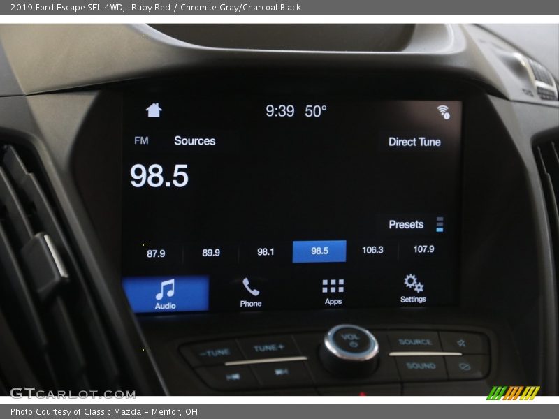 Ruby Red / Chromite Gray/Charcoal Black 2019 Ford Escape SEL 4WD