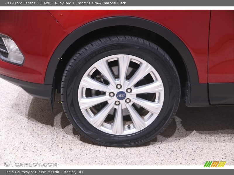 Ruby Red / Chromite Gray/Charcoal Black 2019 Ford Escape SEL 4WD