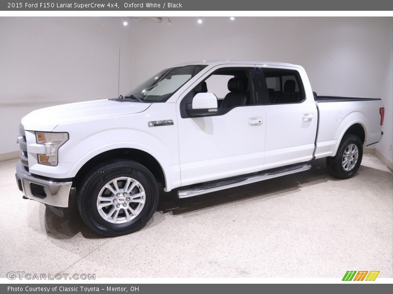 Oxford White / Black 2015 Ford F150 Lariat SuperCrew 4x4