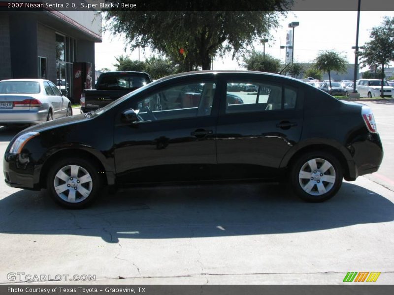 Super Black / Beige 2007 Nissan Sentra 2.0