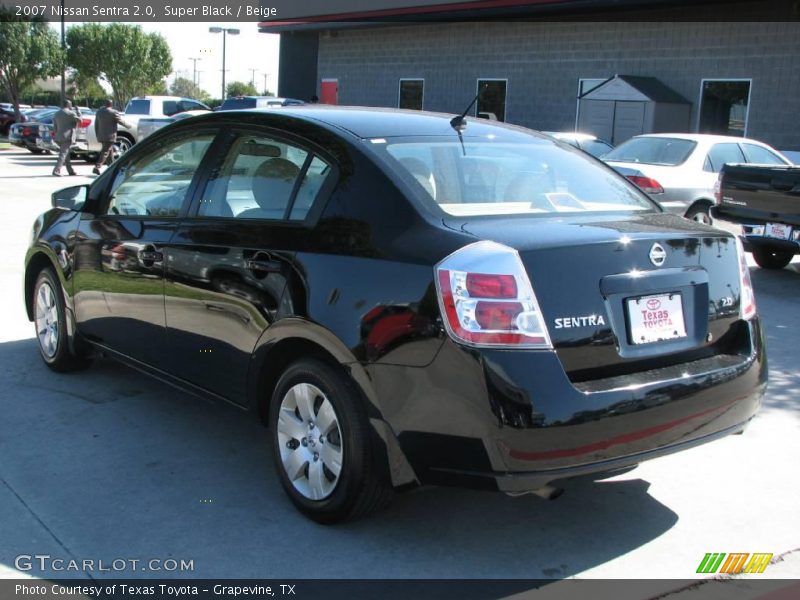 Super Black / Beige 2007 Nissan Sentra 2.0