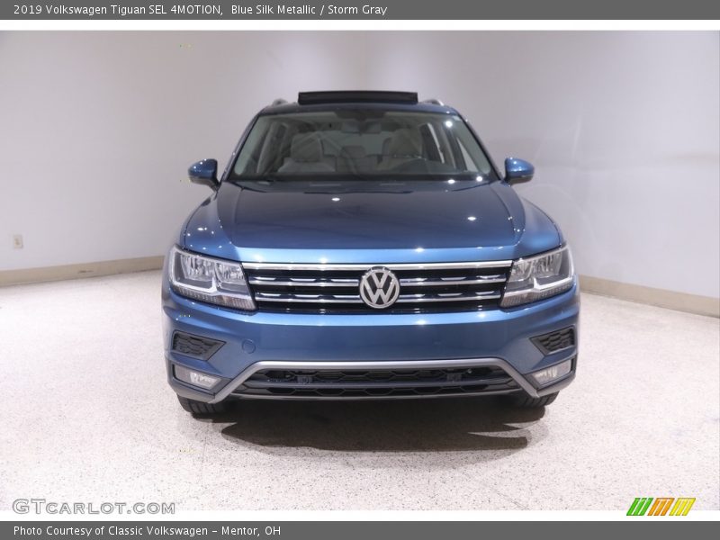 Blue Silk Metallic / Storm Gray 2019 Volkswagen Tiguan SEL 4MOTION