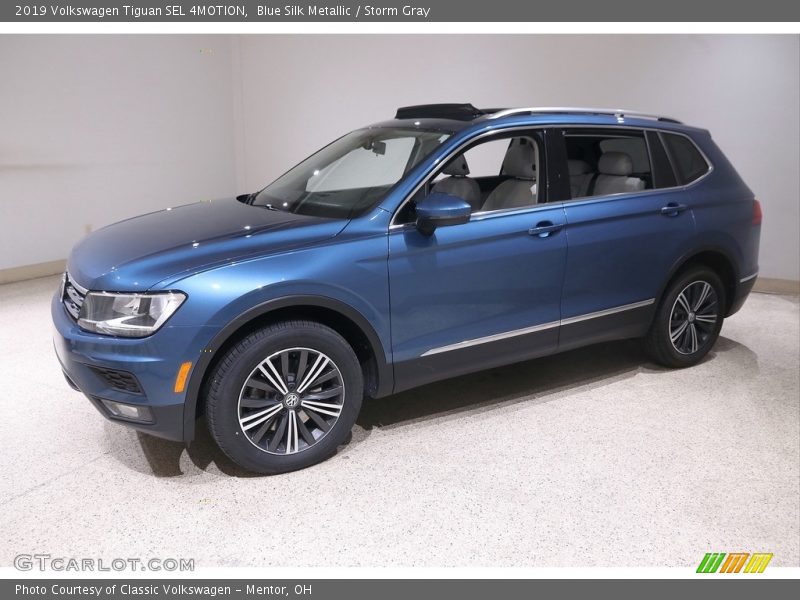 Blue Silk Metallic / Storm Gray 2019 Volkswagen Tiguan SEL 4MOTION