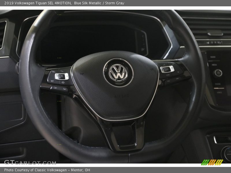 Blue Silk Metallic / Storm Gray 2019 Volkswagen Tiguan SEL 4MOTION