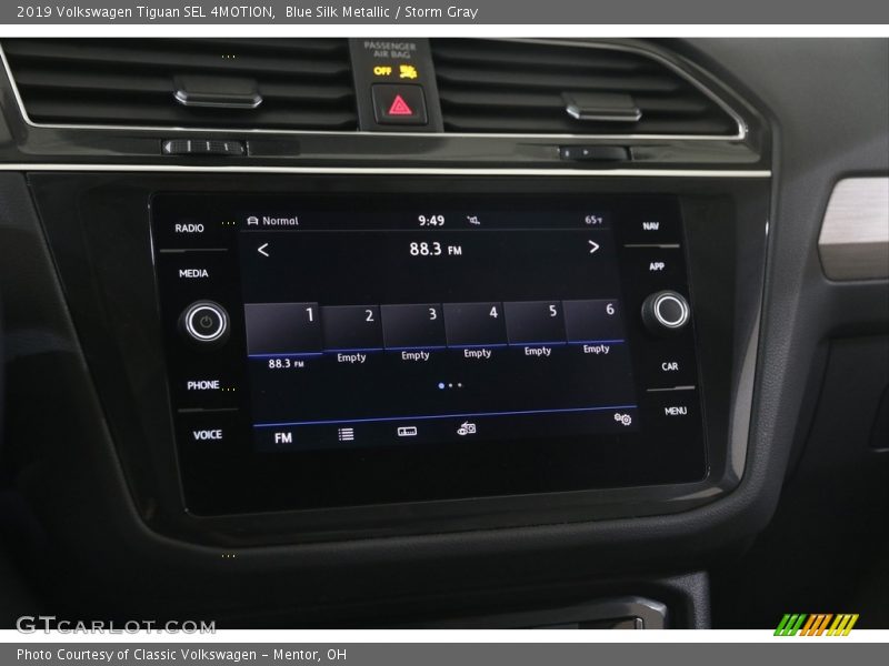 Blue Silk Metallic / Storm Gray 2019 Volkswagen Tiguan SEL 4MOTION