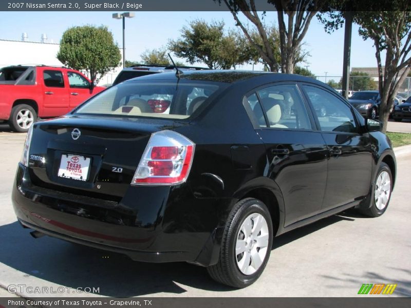Super Black / Beige 2007 Nissan Sentra 2.0