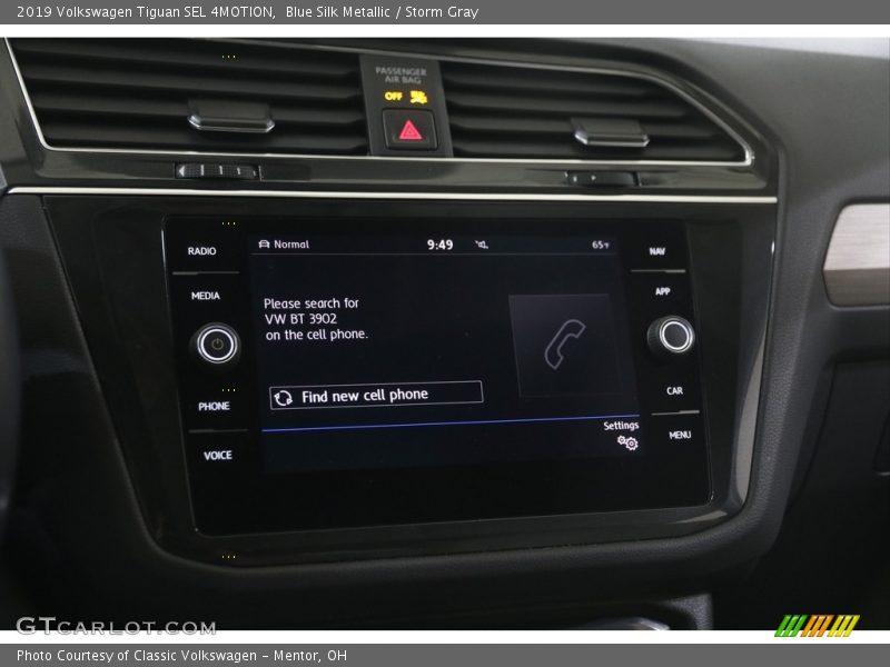 Blue Silk Metallic / Storm Gray 2019 Volkswagen Tiguan SEL 4MOTION