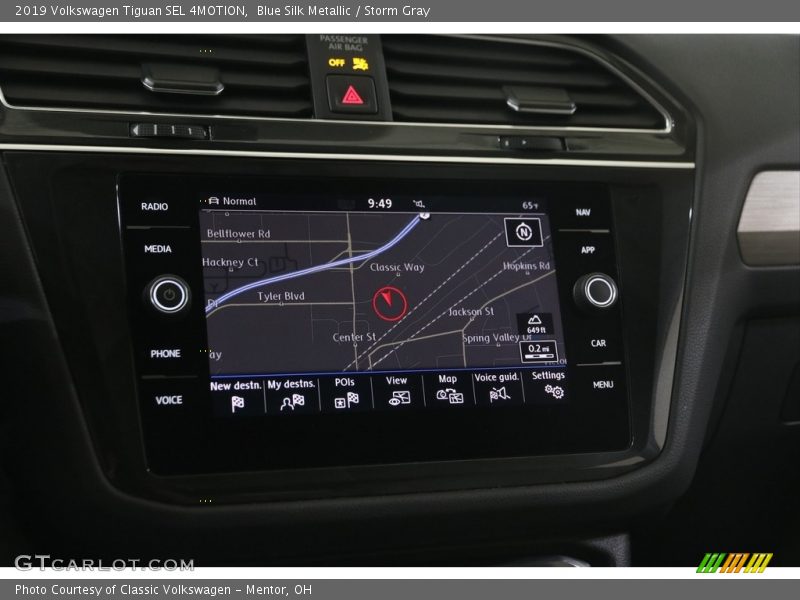 Blue Silk Metallic / Storm Gray 2019 Volkswagen Tiguan SEL 4MOTION