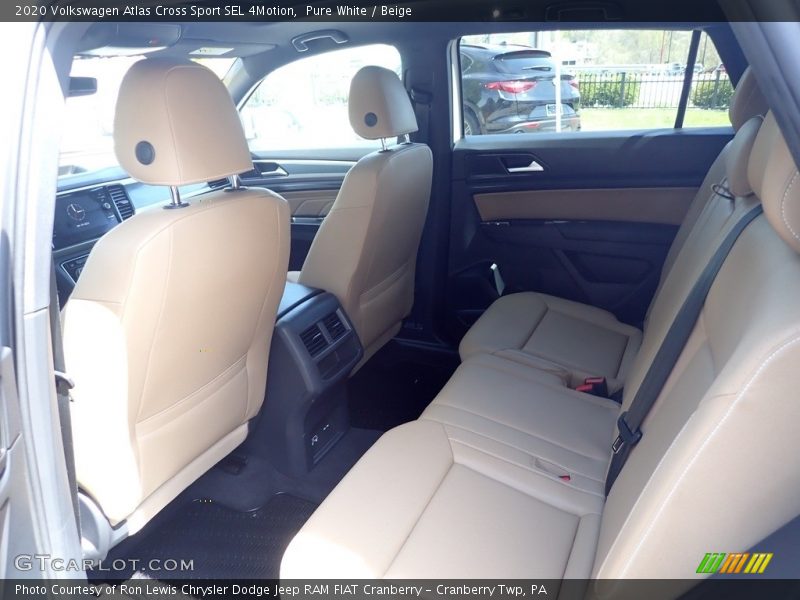 Pure White / Beige 2020 Volkswagen Atlas Cross Sport SEL 4Motion