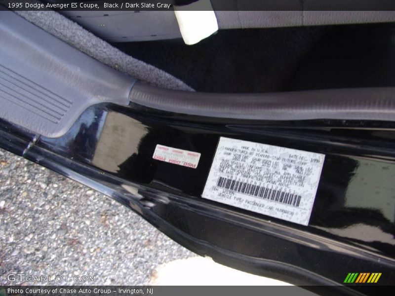 Black / Dark Slate Gray 1995 Dodge Avenger ES Coupe