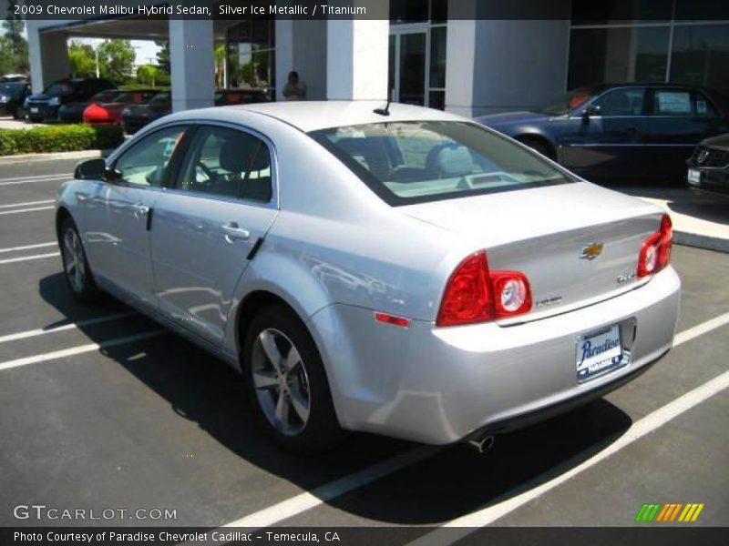 Silver Ice Metallic / Titanium 2009 Chevrolet Malibu Hybrid Sedan