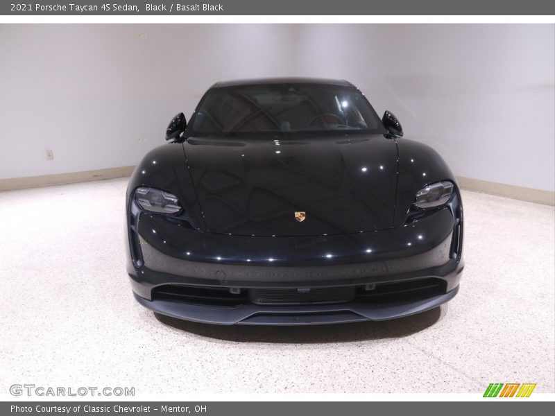 Black / Basalt Black 2021 Porsche Taycan 4S Sedan