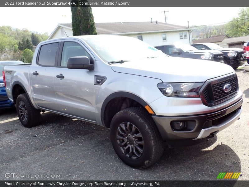 Iconic Silver Metallic / Ebony 2022 Ford Ranger XLT SuperCrew 4x4