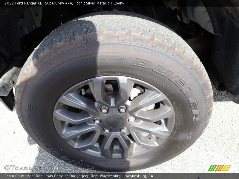 Iconic Silver Metallic / Ebony 2022 Ford Ranger XLT SuperCrew 4x4