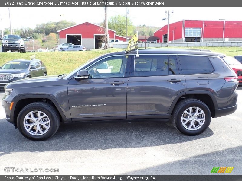 Baltic Gray Metallic / Global Black/Wicker Beige 2022 Jeep Grand Cherokee L Limited 4x4