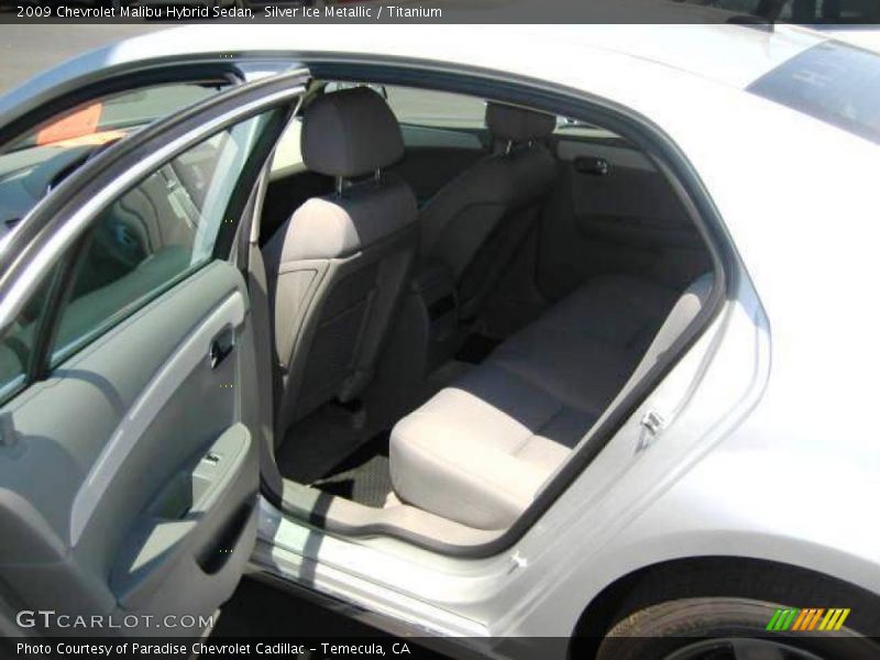 Silver Ice Metallic / Titanium 2009 Chevrolet Malibu Hybrid Sedan
