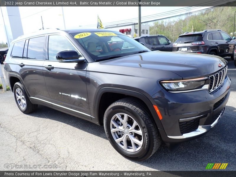 Baltic Gray Metallic / Global Black/Wicker Beige 2022 Jeep Grand Cherokee L Limited 4x4