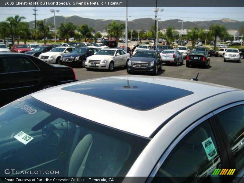 Silver Ice Metallic / Titanium 2009 Chevrolet Malibu Hybrid Sedan