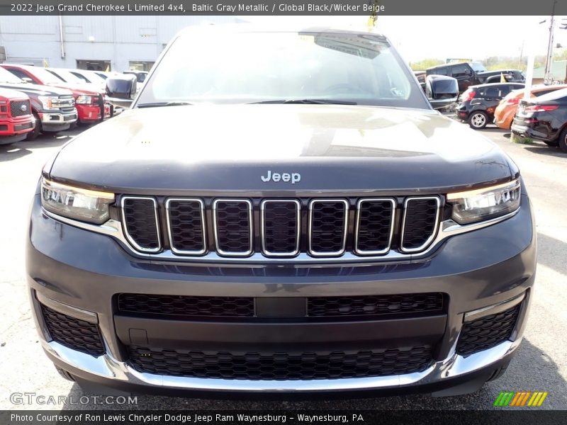 Baltic Gray Metallic / Global Black/Wicker Beige 2022 Jeep Grand Cherokee L Limited 4x4