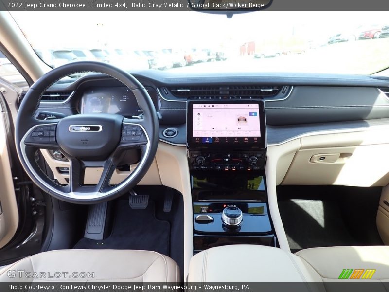 Baltic Gray Metallic / Global Black/Wicker Beige 2022 Jeep Grand Cherokee L Limited 4x4