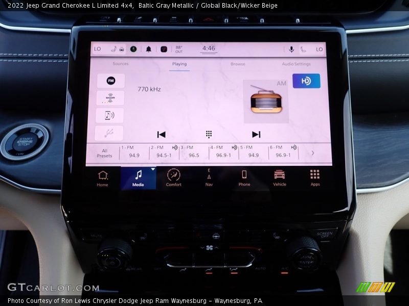 Baltic Gray Metallic / Global Black/Wicker Beige 2022 Jeep Grand Cherokee L Limited 4x4
