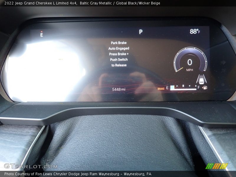 Baltic Gray Metallic / Global Black/Wicker Beige 2022 Jeep Grand Cherokee L Limited 4x4