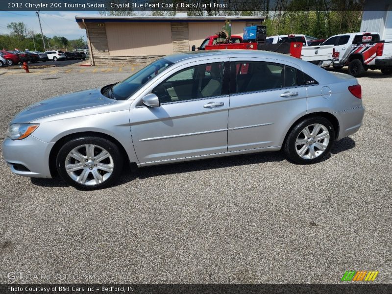 Crystal Blue Pearl Coat / Black/Light Frost 2012 Chrysler 200 Touring Sedan