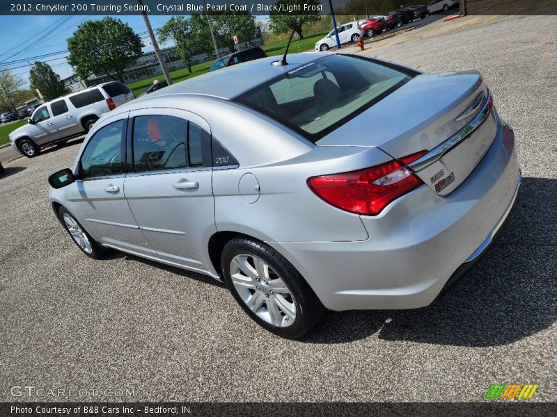 Crystal Blue Pearl Coat / Black/Light Frost 2012 Chrysler 200 Touring Sedan