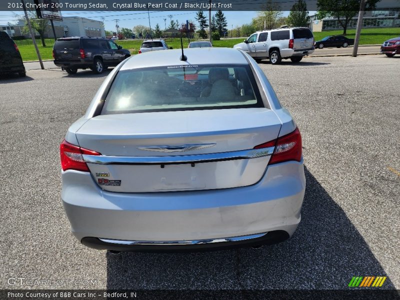 Crystal Blue Pearl Coat / Black/Light Frost 2012 Chrysler 200 Touring Sedan