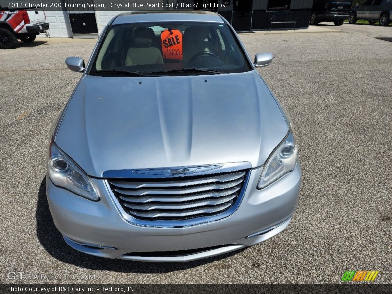 Crystal Blue Pearl Coat / Black/Light Frost 2012 Chrysler 200 Touring Sedan