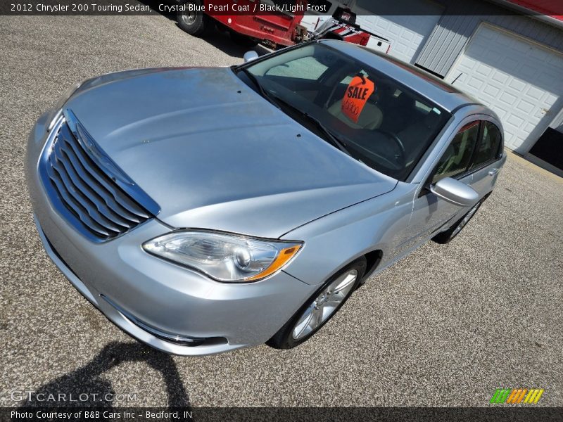 Crystal Blue Pearl Coat / Black/Light Frost 2012 Chrysler 200 Touring Sedan