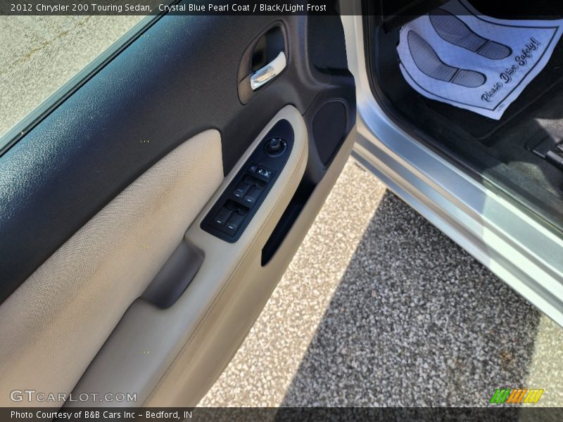 Crystal Blue Pearl Coat / Black/Light Frost 2012 Chrysler 200 Touring Sedan