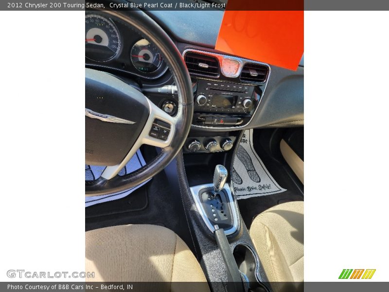 Crystal Blue Pearl Coat / Black/Light Frost 2012 Chrysler 200 Touring Sedan