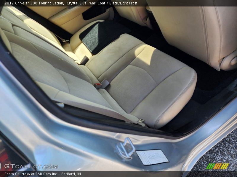 Crystal Blue Pearl Coat / Black/Light Frost 2012 Chrysler 200 Touring Sedan