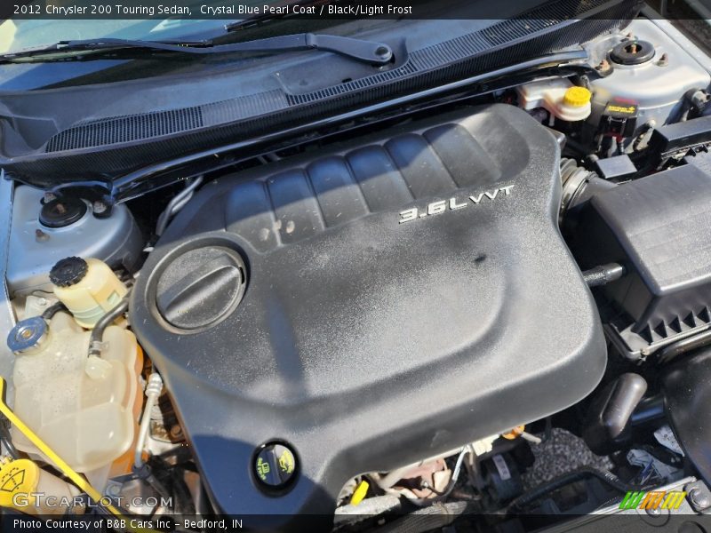 Crystal Blue Pearl Coat / Black/Light Frost 2012 Chrysler 200 Touring Sedan