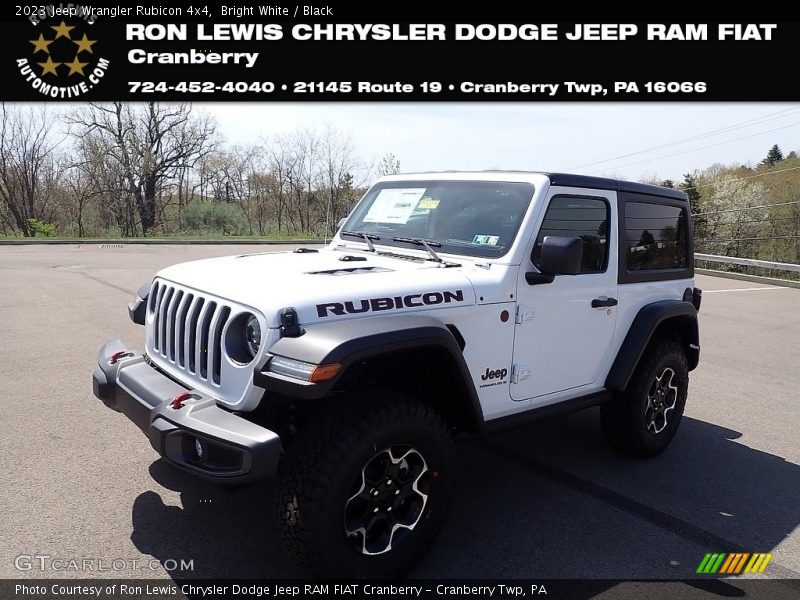 Bright White / Black 2023 Jeep Wrangler Rubicon 4x4