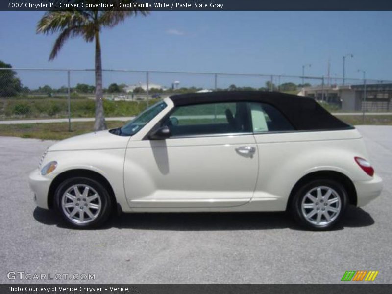 Cool Vanilla White / Pastel Slate Gray 2007 Chrysler PT Cruiser Convertible